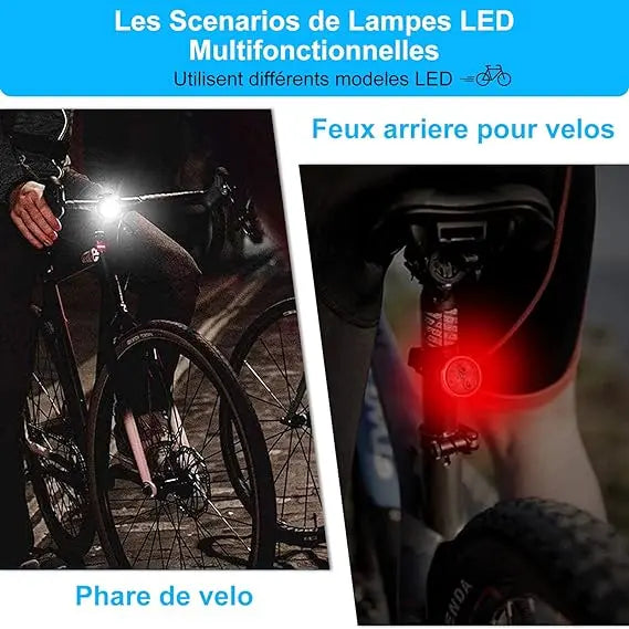 Casque vélo avec lumière connecté - Okem + Kit Eclairage Vélo - okem